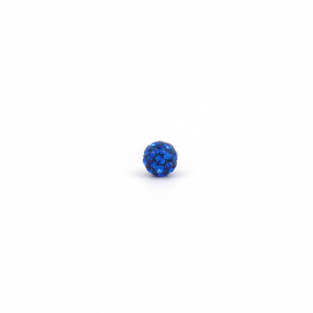 Sensitive Puff Pad Fashion - Fireball - 4.5mm - September Sapphire Crystal - Stainless Steel