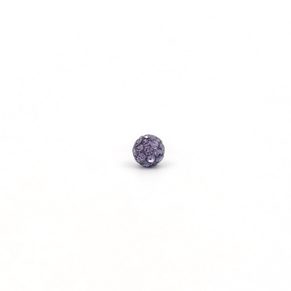 Sensitive Puff Pad Fashion - Fireball - 4.5mm - Tanzanite Crystal - Stainless Steel