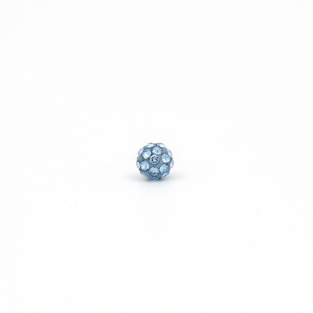 Sensitive Puff Pad Fashion - Fireball - 4.5mm - Light Sapphire Crystal - Stainless Steel