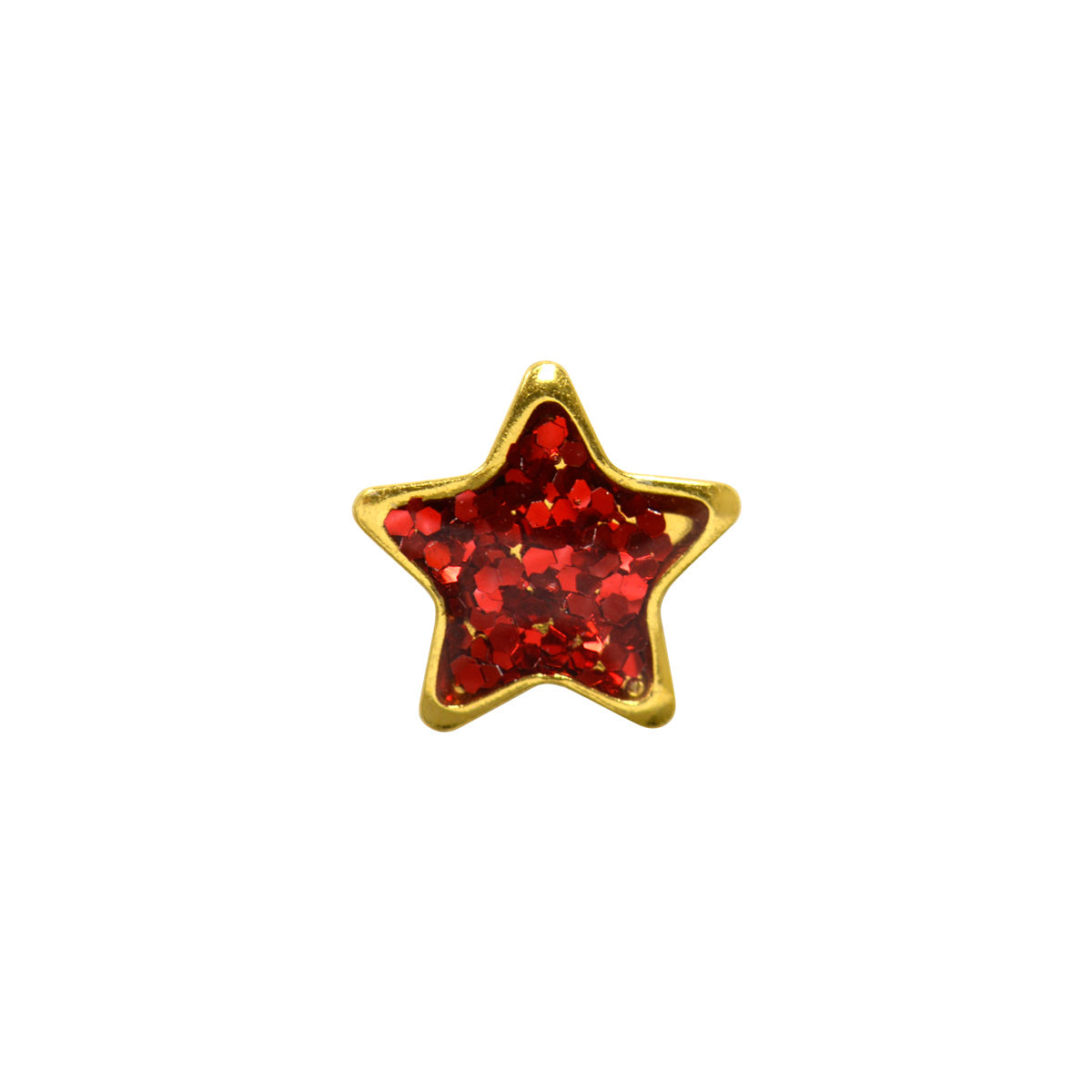 Sensitive Puff Pad Fashion - Red Glitter Star
