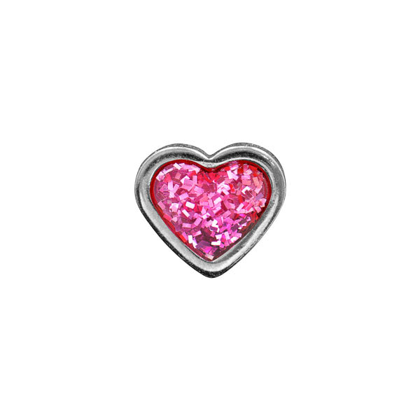 Sensitive Puff Pad Fashion - Pink Glitter Heart