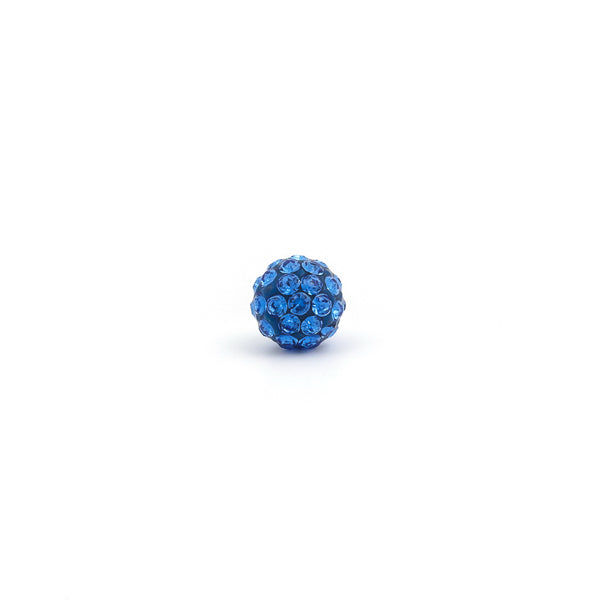 Sensitive Puff Pad Fashion - Fireball - 6mm - September Sapphire Crystal - Stainless Steel