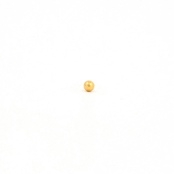 Sensitive Puff Pad Fashion - 3mm - Ball - Gold Plated