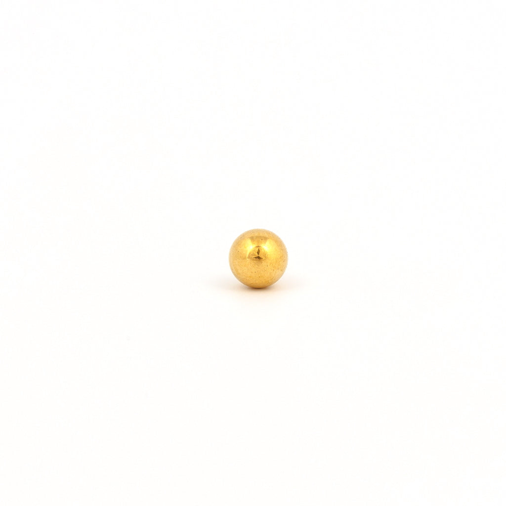 Sensitive Puff Pad Fashion - 5mm - Ball - Gold Plated