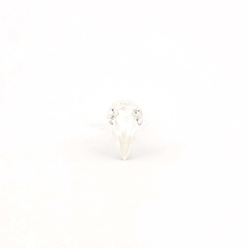 Sensitive Puff Pad Fashion - Austrian Crystal - 10X6mm - Stainless Steel