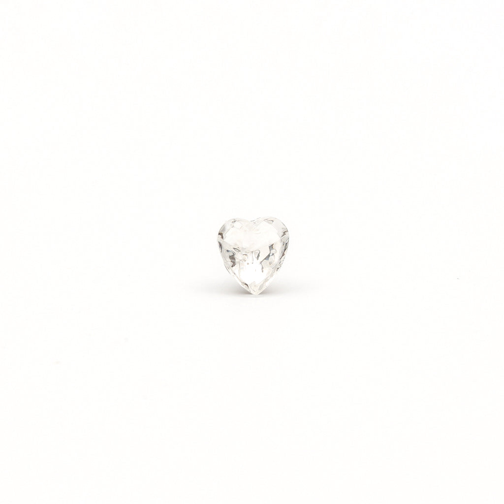 Sensitive Puff Pad Fashion - Austrian Crystal - 6X6mm - Stainless Steel
