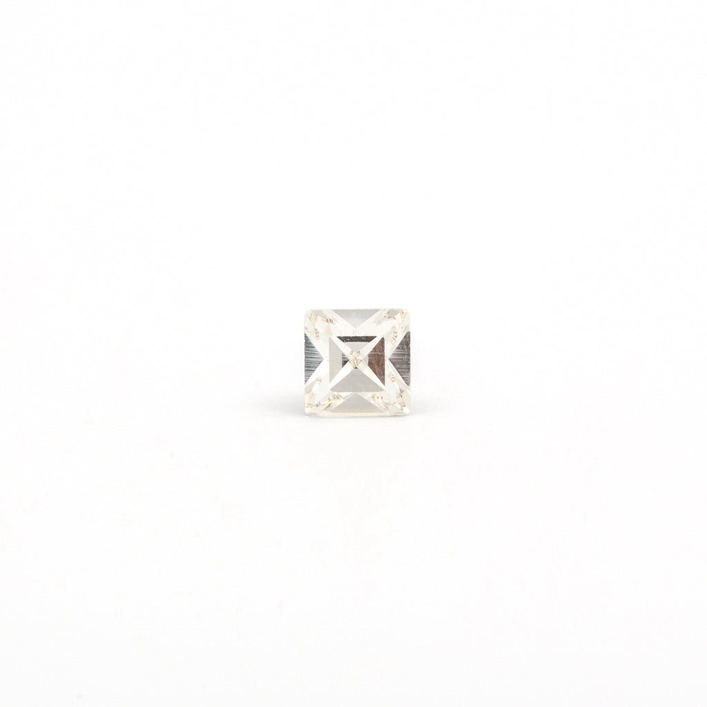 Sensitive Puff Pad Fashion - Austrian Crystal - 6X6mm - Gold Plated