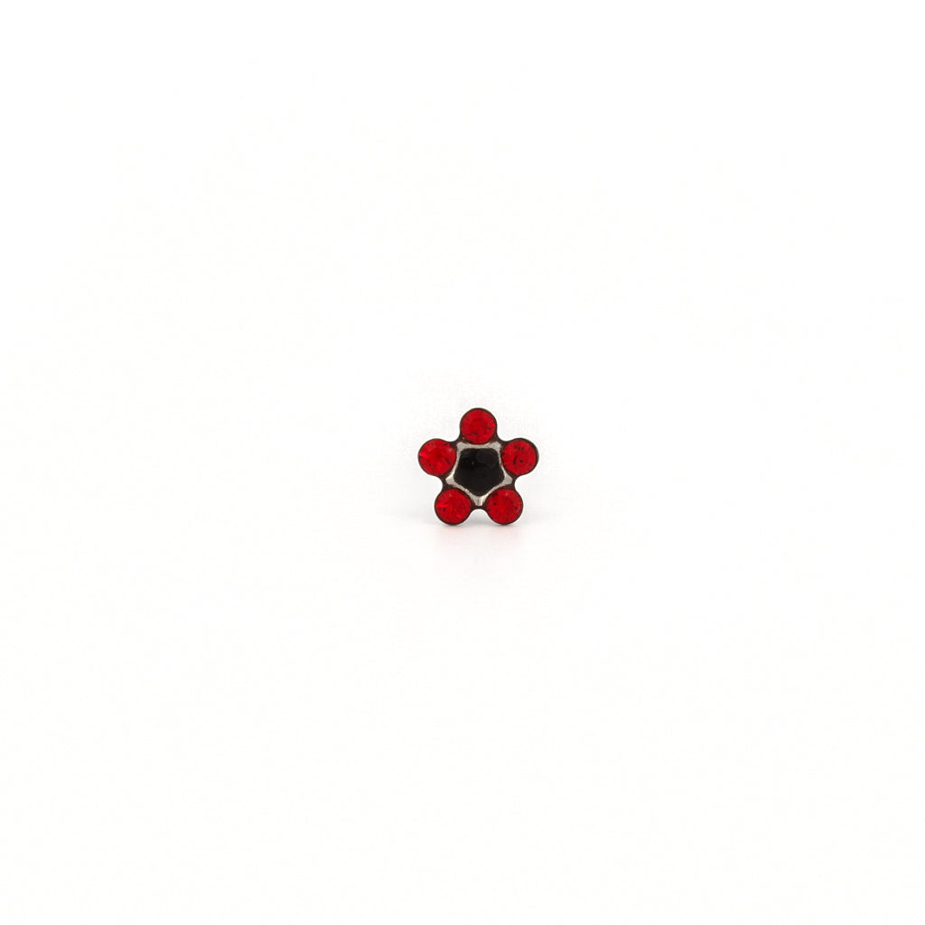 Sensitive Puff Pad Fashion - Daisy - July Ruby/Jet - Stainless Steel