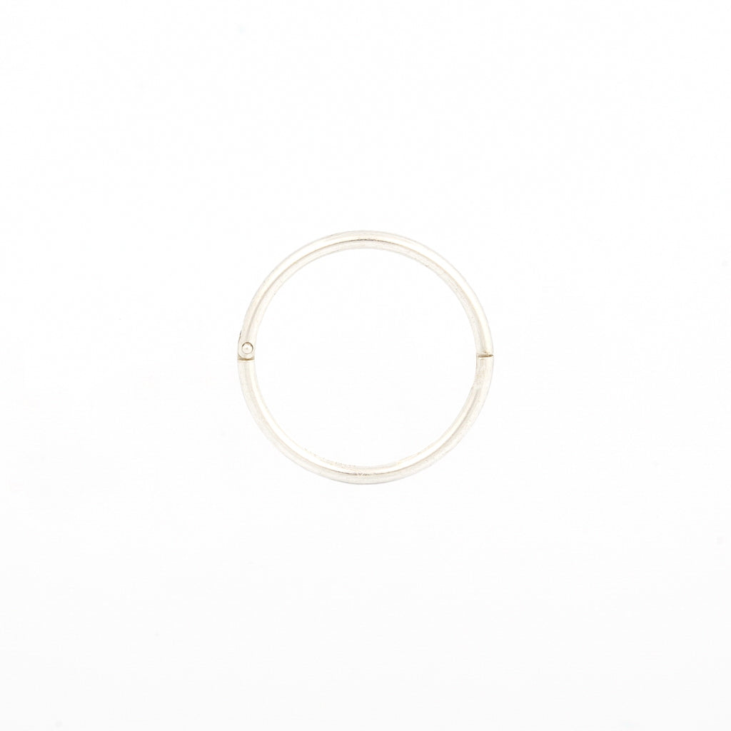 Sensitive Puff Pad Fashion - 18Ga 1/2 - Smooth Hinged Hoop - Stainless Steel