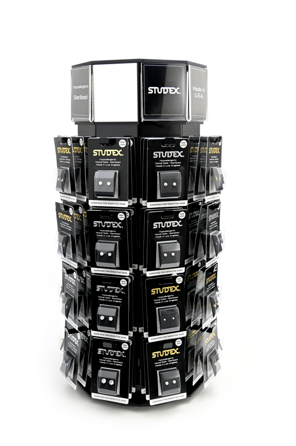 Sensitive Sterilized Fashion Studs Display - 108 pairs