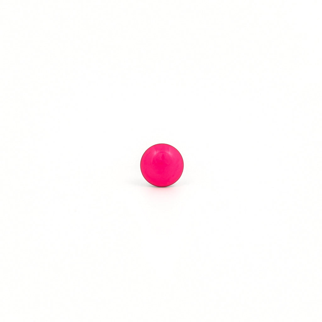 Tiny Tips Neon Button Studs - Neon Pink - Stainless Steel