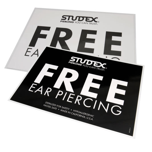 Free Ear Piercing Sign