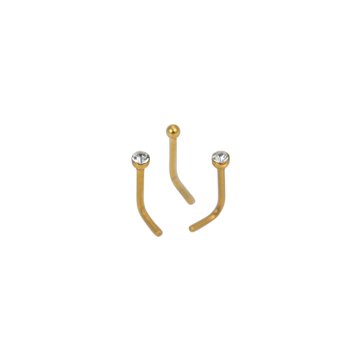 Baby Phat Multi-Pack Nose Jewelry - Gold Plated