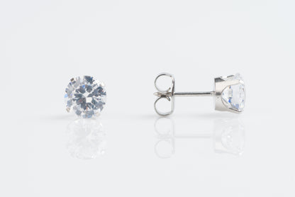 Prong Set Cubic Zirconia System 75™ Piercing Studs