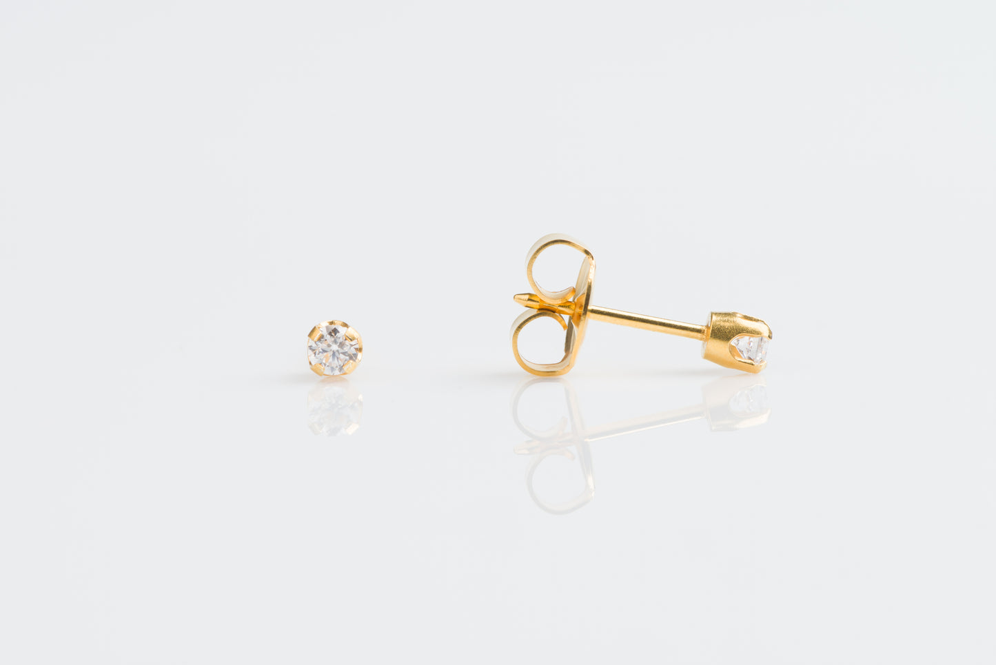 Prong Set Genuine Diamonds System 75™ Piercing Studs