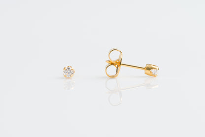 Prong Set Genuine Diamonds System 75™ Piercing Studs