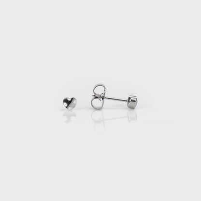 System 75™ Heart Piercing Studs - 4mm - Stainless Steel