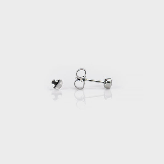 System 75™ Heart Piercing Studs - 4mm - Stainless Steel