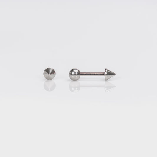 Barbell 4mm 3/8" 16 Gauge System 75™ Spike Piercing Studs