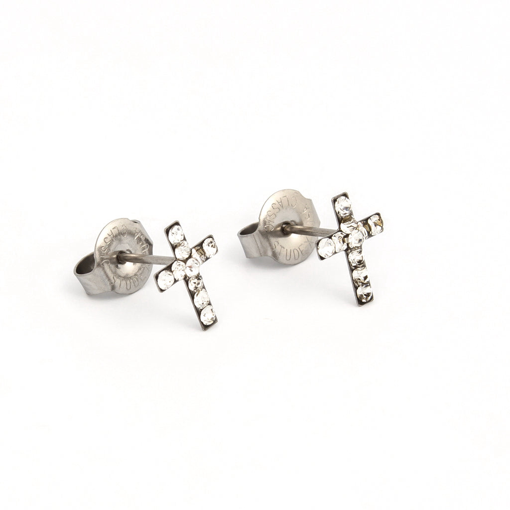 Cross Crystal System 75™ Piercing Studs