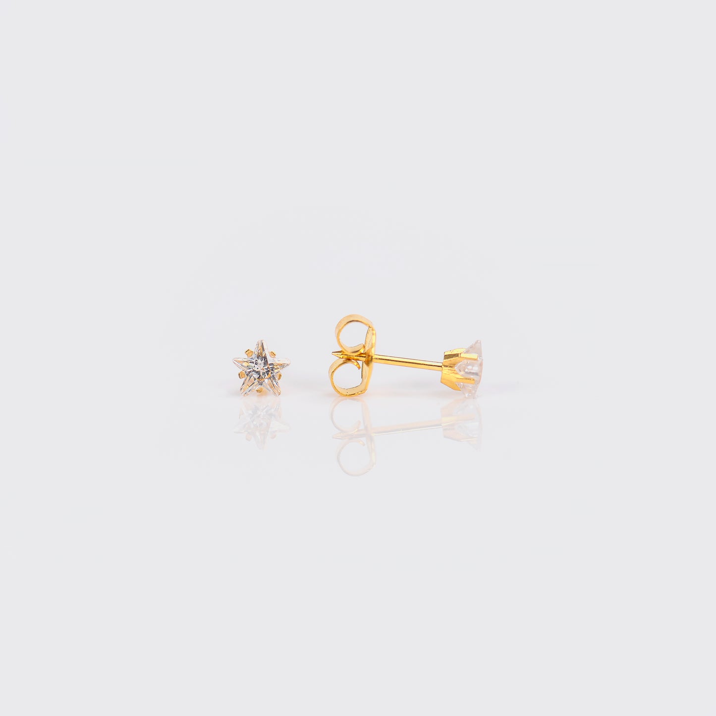 Star Cubic Zirconia System 75™ Piercing Studs