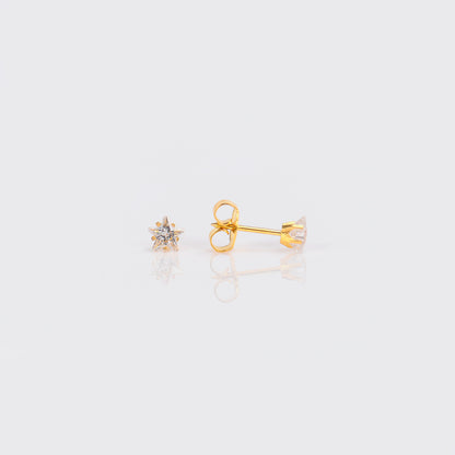 Star Cubic Zirconia System 75™ Piercing Studs