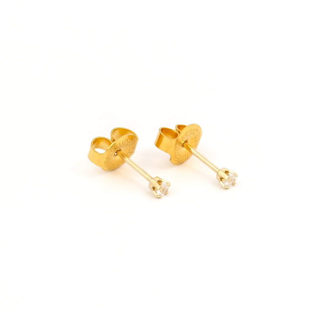 Prong Set Cubic Zirconia System 75™ Piercing Studs