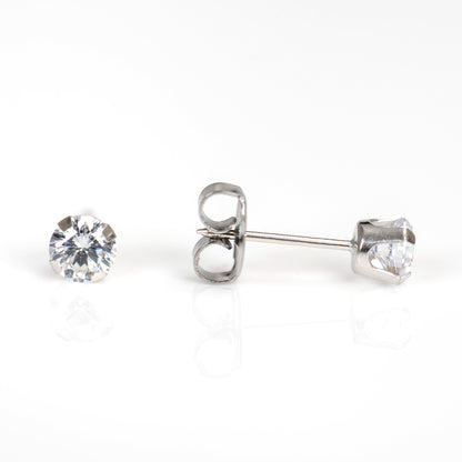 Prong Set Cubic Zirconia System 75™ Piercing Studs