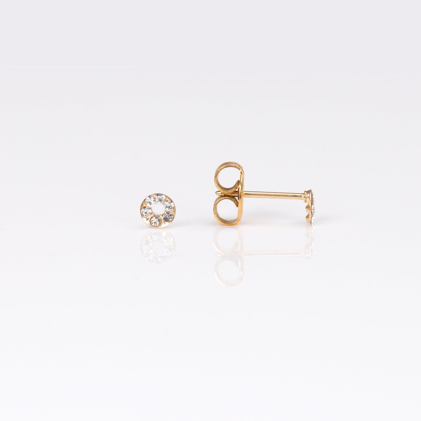 System 75™ Micro Mini Piercing Studs - Circle - 14K Yellow Gold