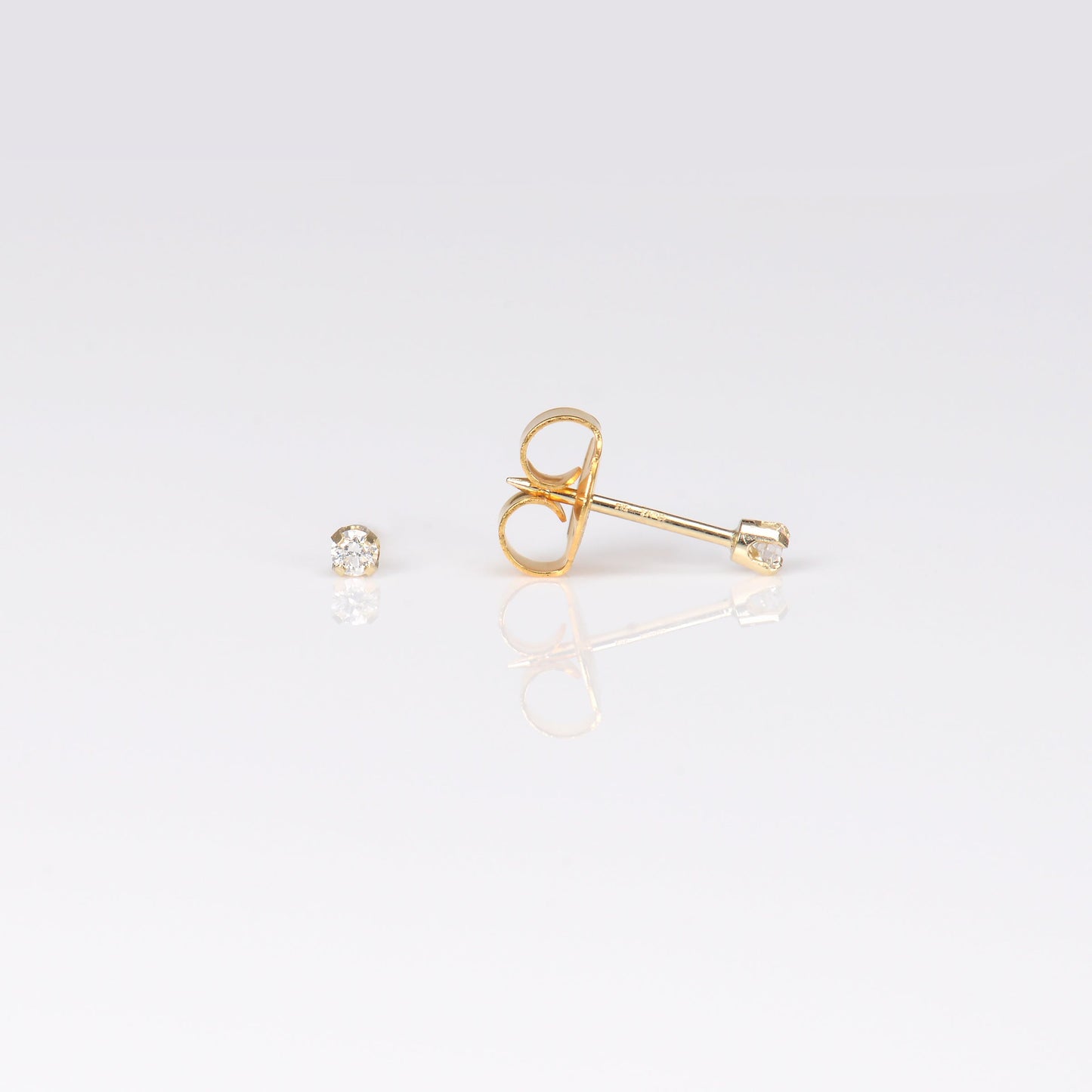 System 75™ Lab Created Diamond Piercing Studs - 3 points - 14K Yellow Gold