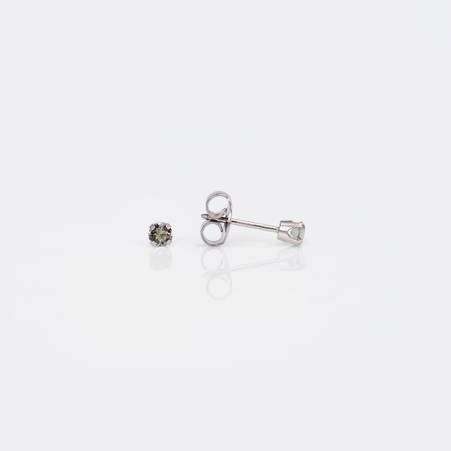 Prong Set Black Diamond Crystal System 75™ Piercing Studs