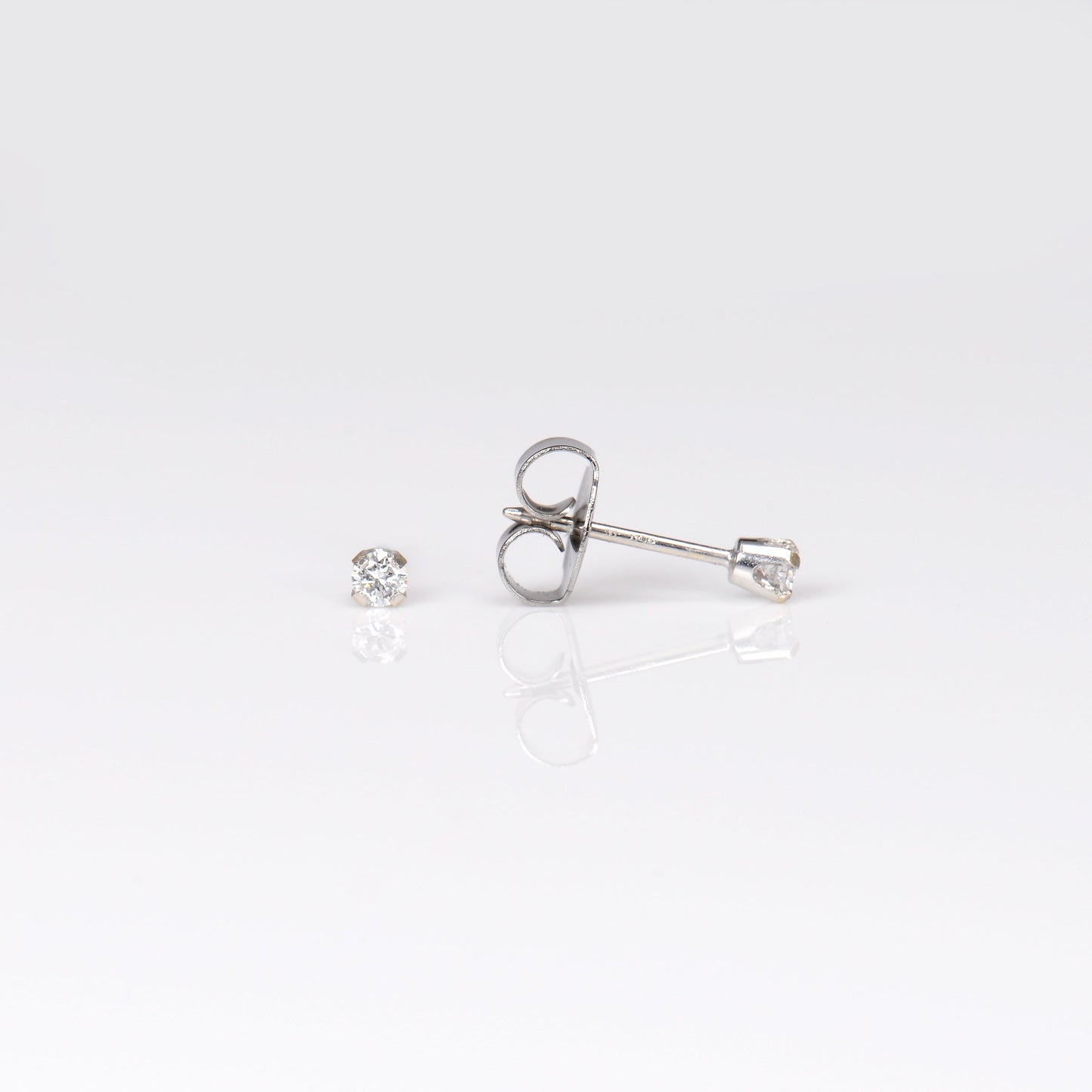 System 75™ Lab Created Diamond Piercing Studs - 5 points - 14K White Gold