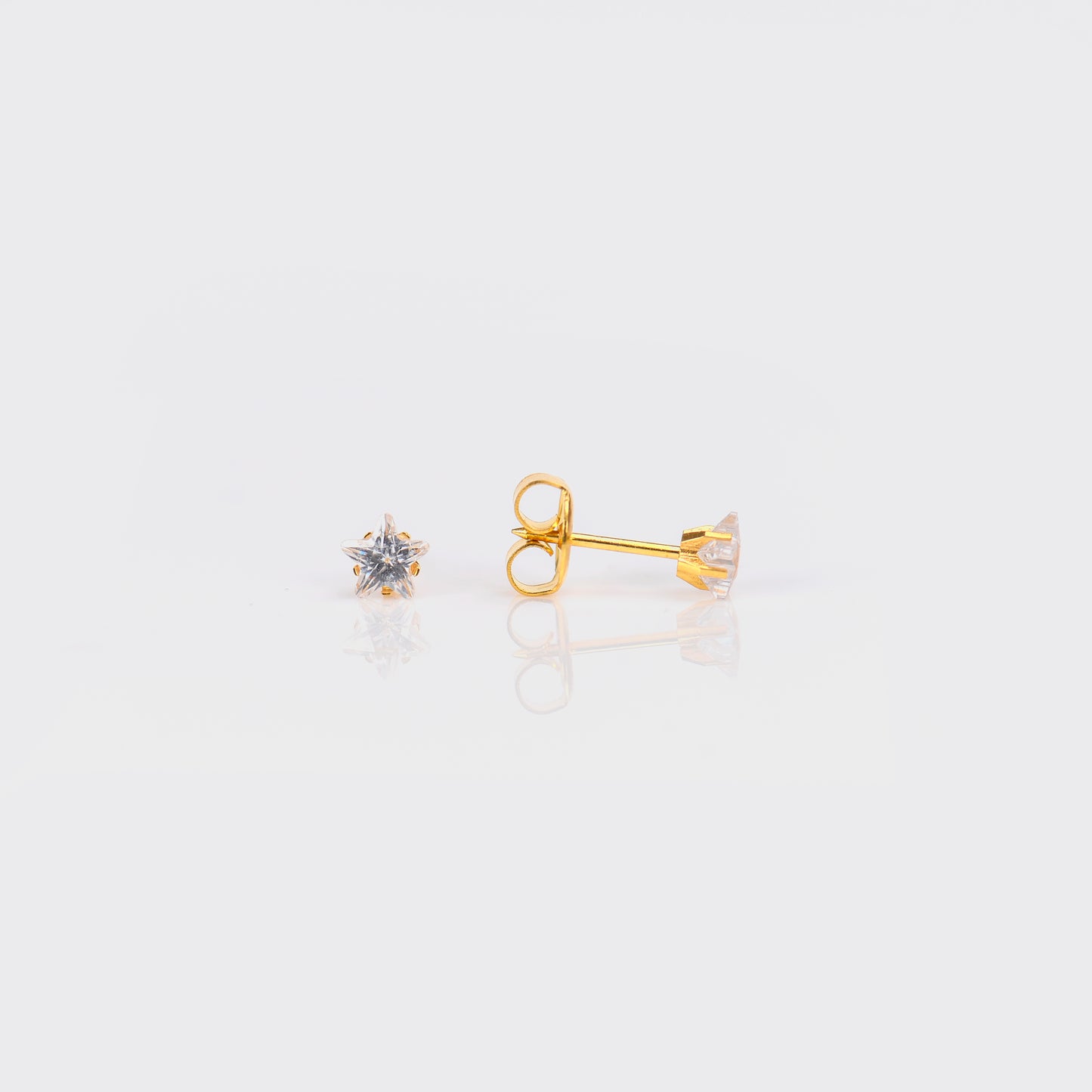 Star Cubic Zirconia System 75™ Piercing Studs