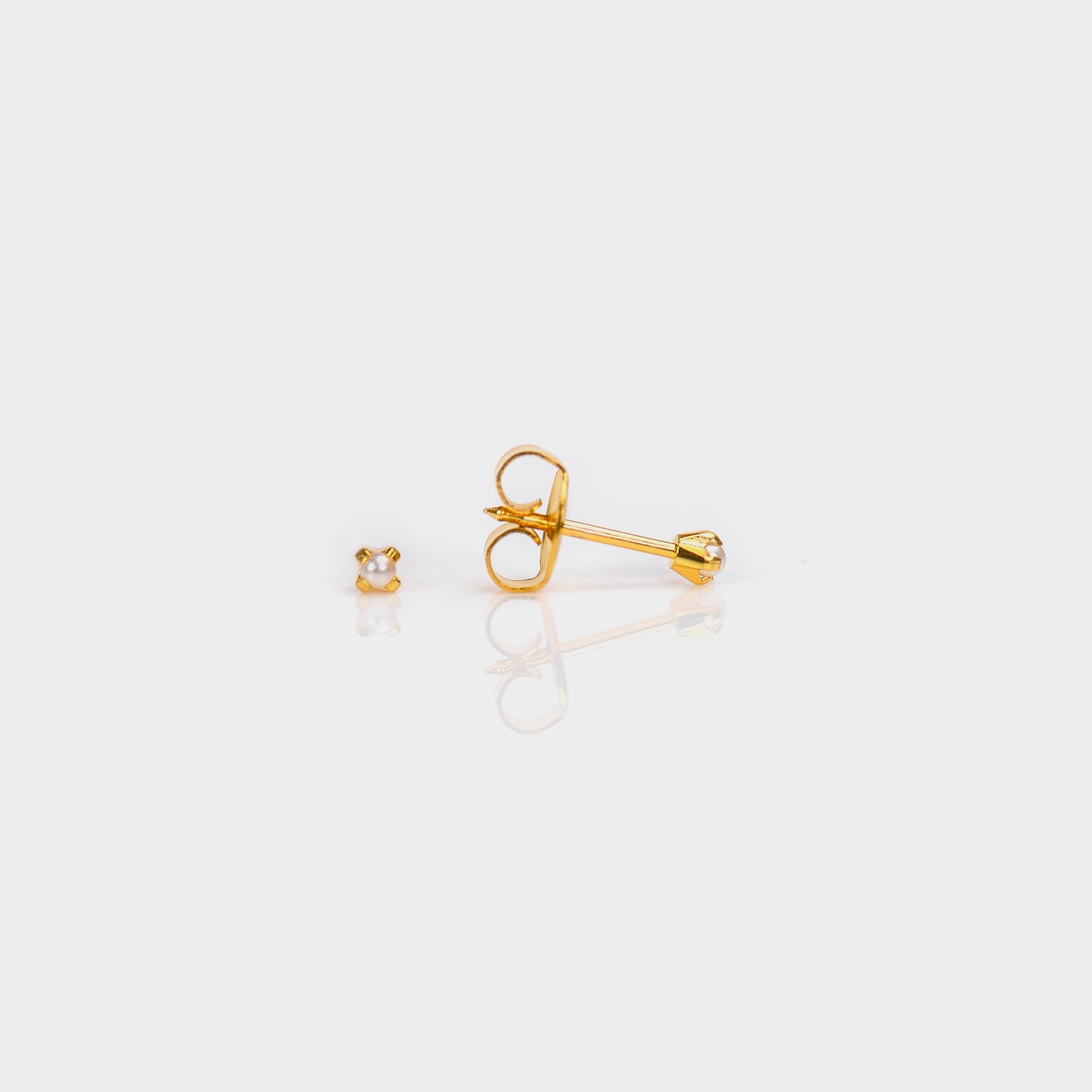 Prong Set Pearl System 75™ Piercing Studs