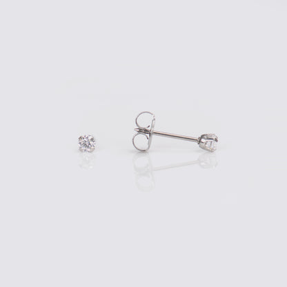 Prong Set Cubic Zirconia System 75™ Piercing Studs