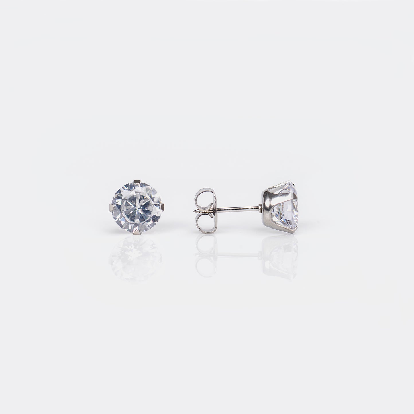 Prong Set Cubic Zirconia System 75™ Piercing Studs