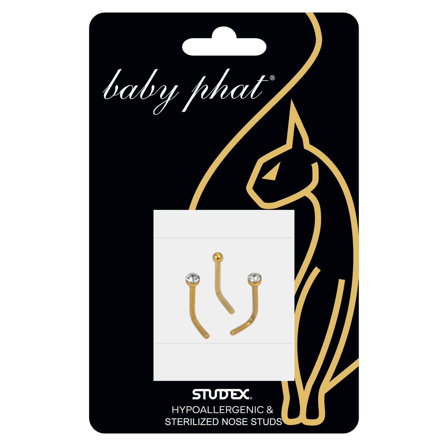 Baby Phat Multi-Pack Nose Jewelry - Gold Plated