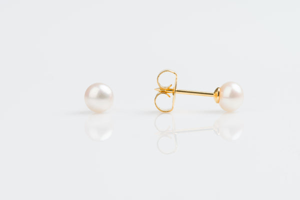 System 75™ Pearl Piercing Studs - 5mm - Simulated White Pearl