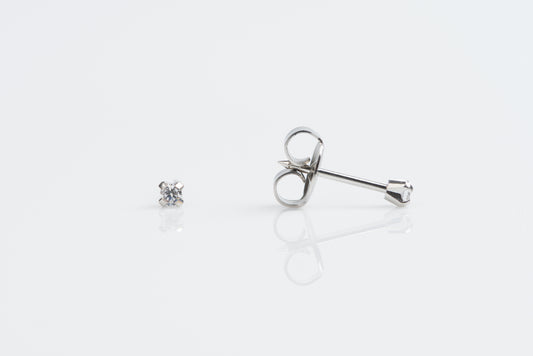 Prong Set Cubic Zirconia System 75™ Piercing Studs