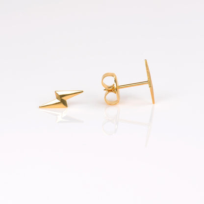 System 75™ Lightning Bolt Piercing Studs - Gold Plated