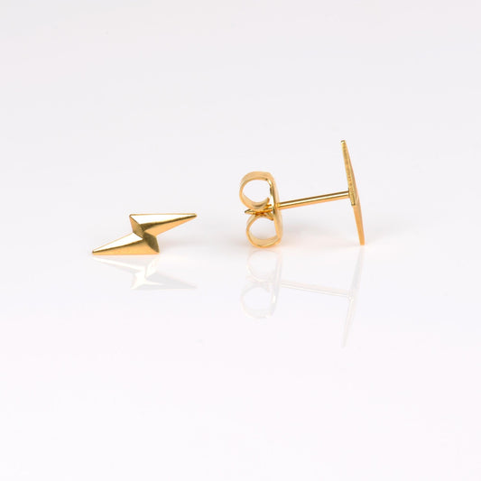 System 75™ Lightning Bolt Piercing Studs - Gold Plated