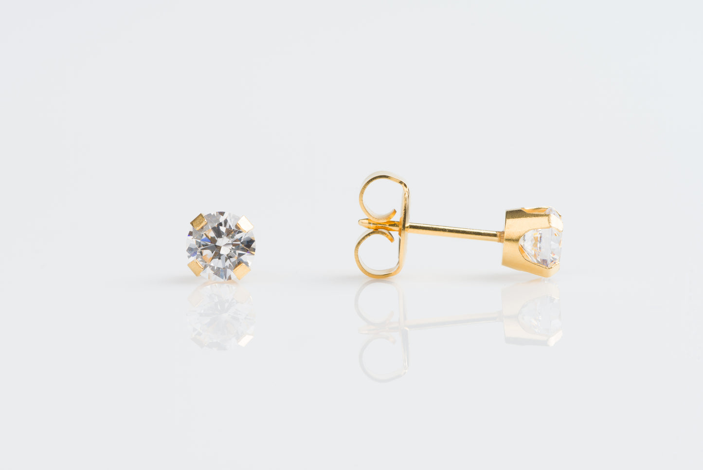 Prong Set Cubic Zirconia System 75™ Piercing Studs