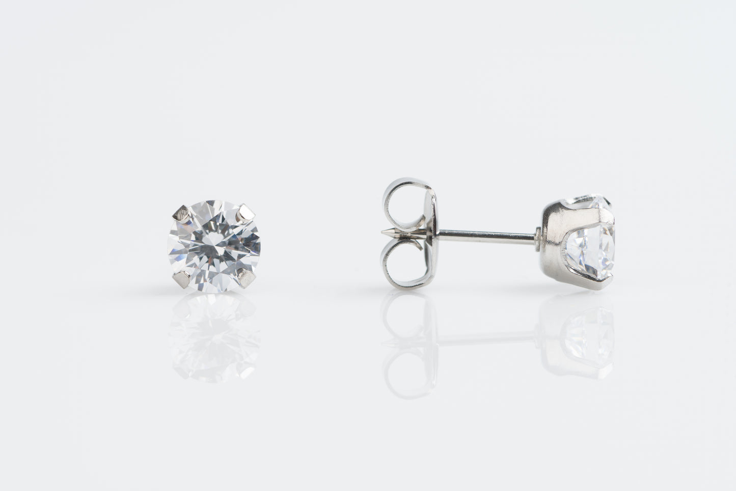 Prong Set Cubic Zirconia System 75™ Piercing Studs