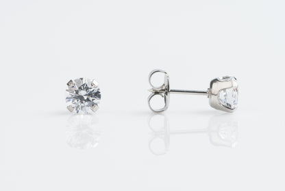 Prong Set Cubic Zirconia System 75™ Piercing Studs