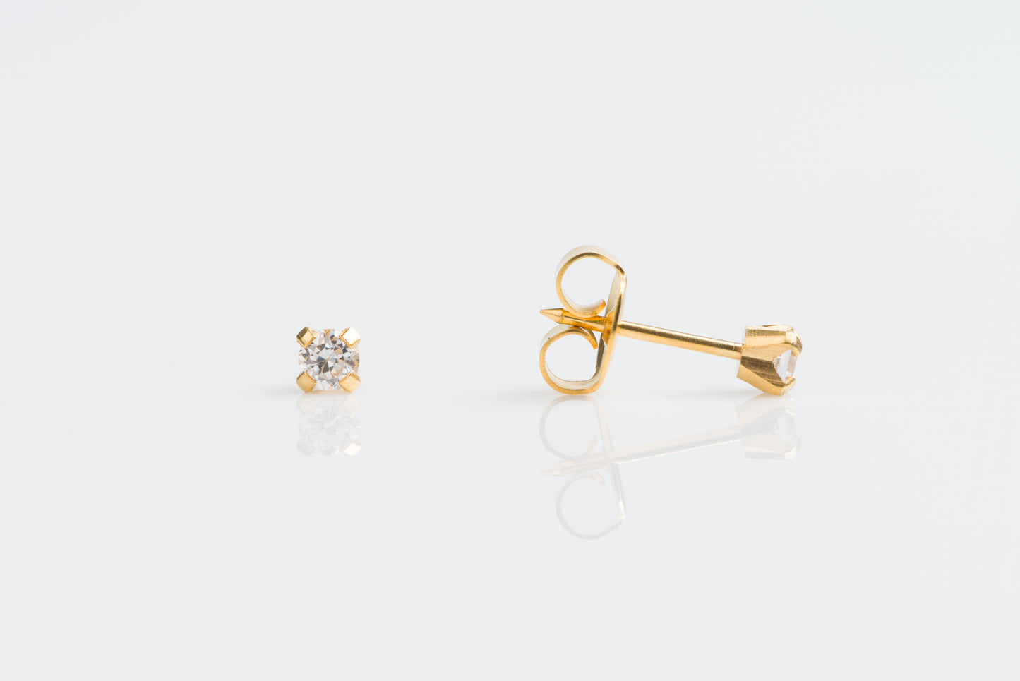 Prong Set Cubic Zirconia System 75™ Piercing Studs