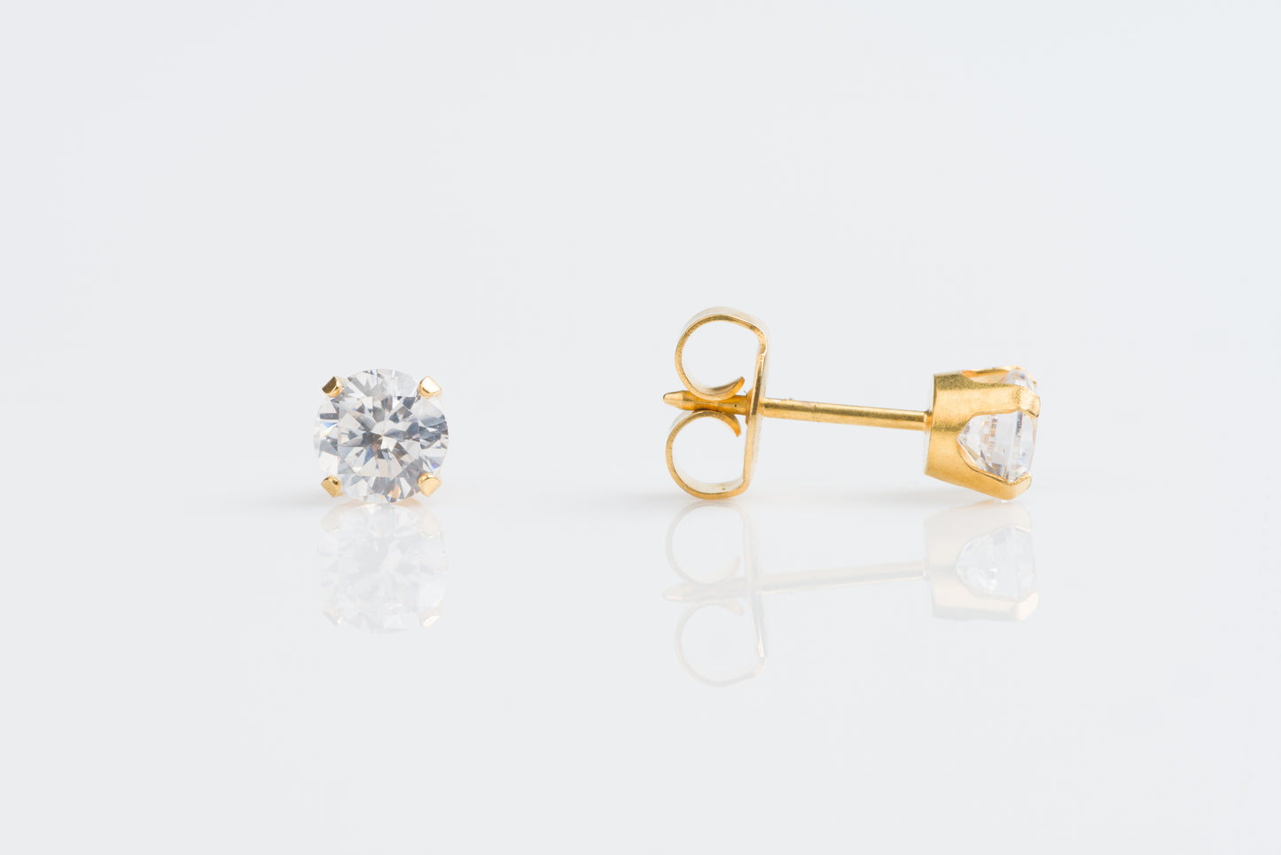 Prong Set Cubic Zirconia System 75™ Piercing Studs