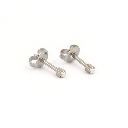 Prong-Set Pearl Universal Flatpack Piercing Studs