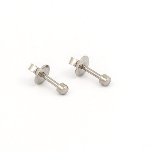 Ball Polished Universal Flatpack Piercing Studs - Stainless Steel - Mini Adaptor