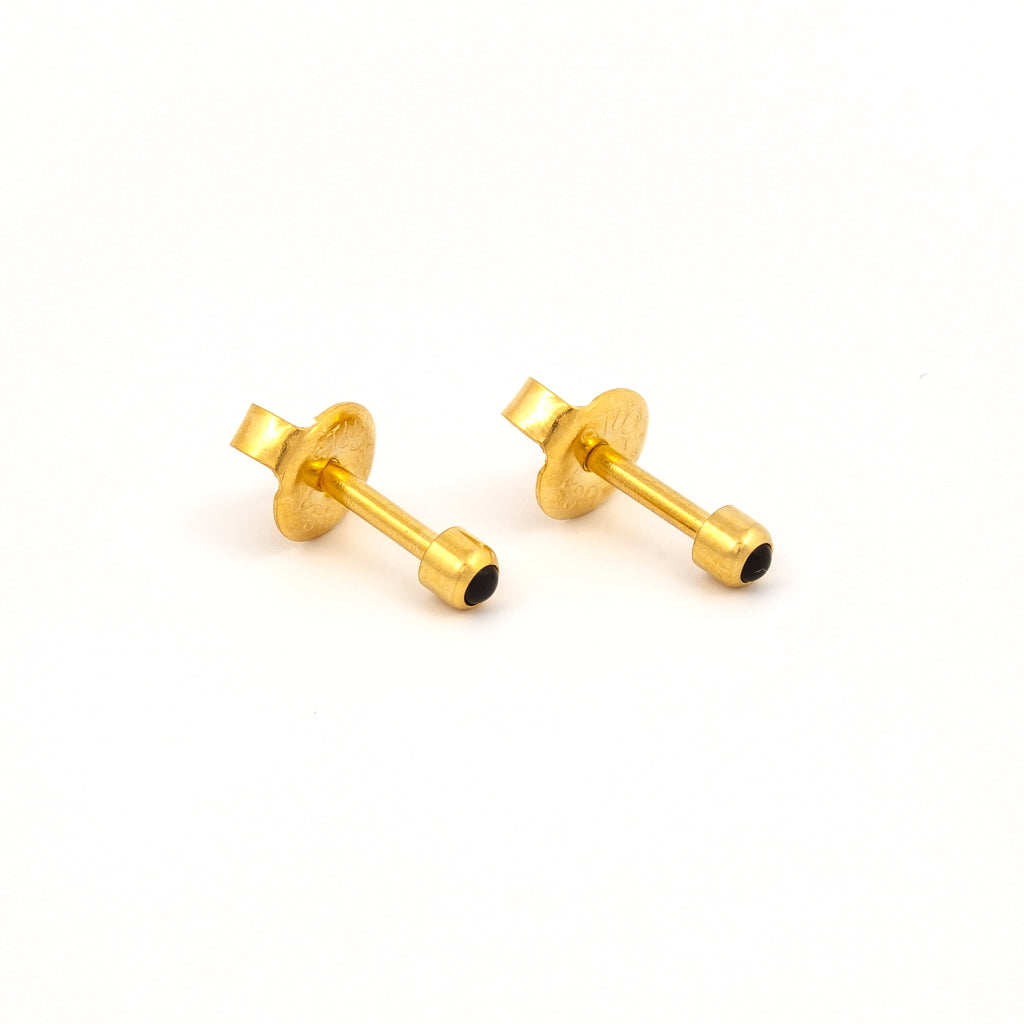 Bezel-Set Color Universal Flatpack Piercing Studs