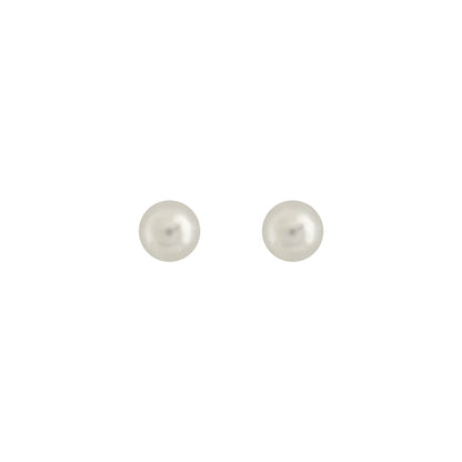 Sensitive Sterilized Prong-Set Pearl  Fashion Studs - 3mm - Gold Plated